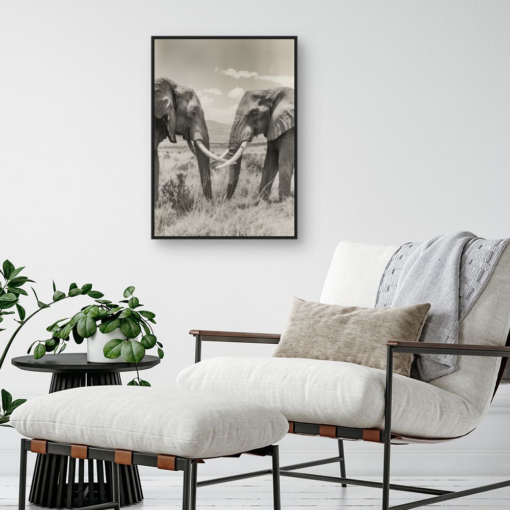 Tableau Éléphants majestueux