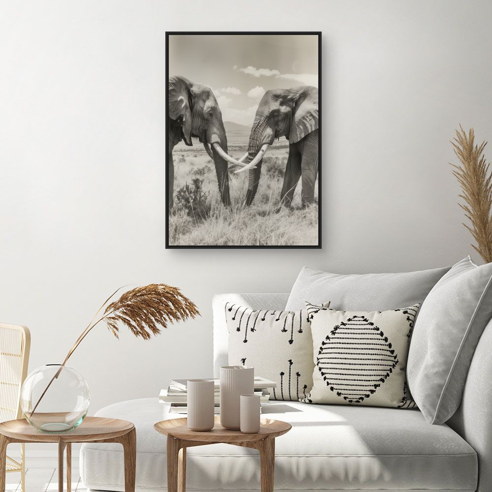 Tableau Éléphants majestueux