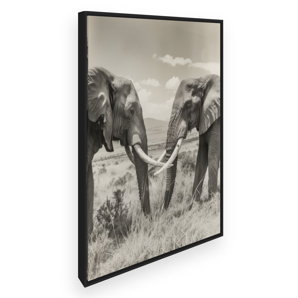 Toile Éléphants majestueux
