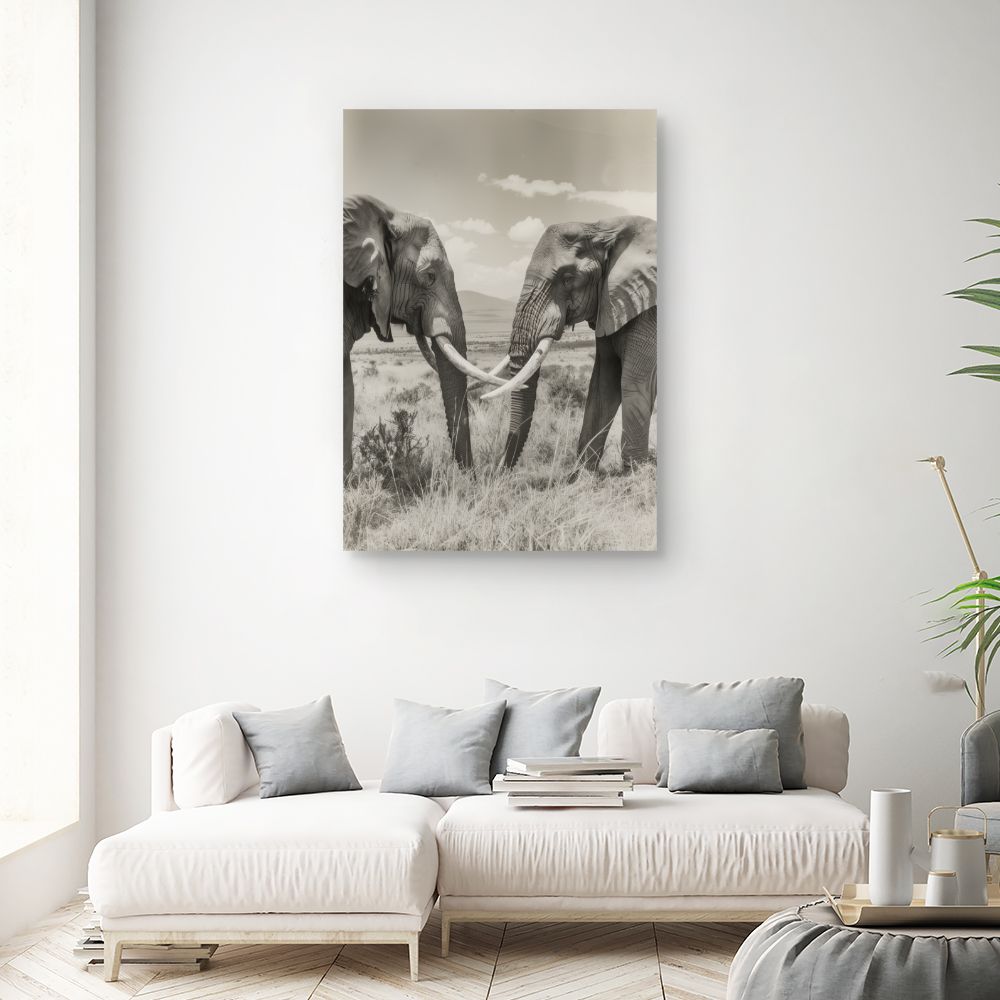 Tableau Éléphants majestueux