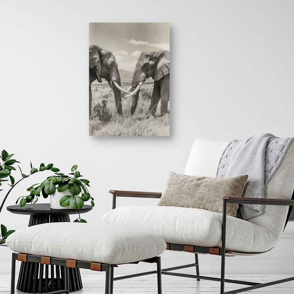 Tableau Éléphants majestueux