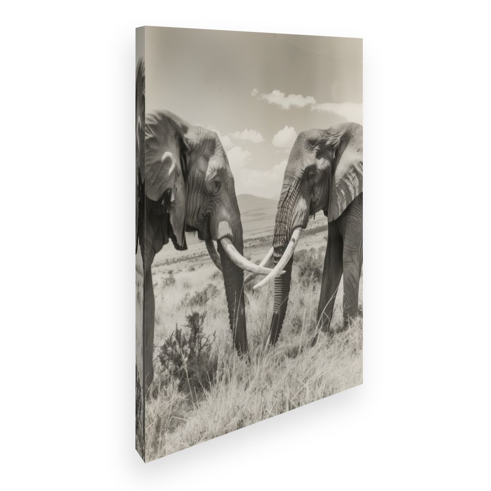 Toile Éléphants majestueux
