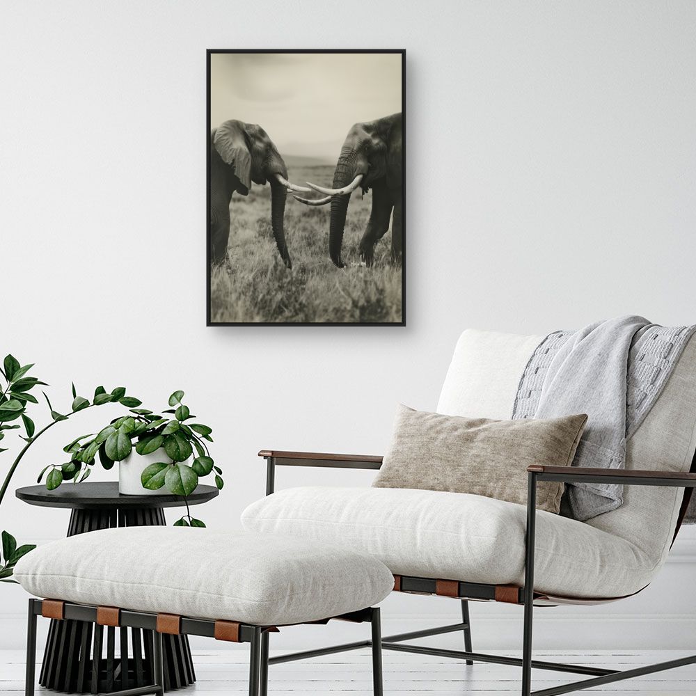 Tableau Éléphants majestueux