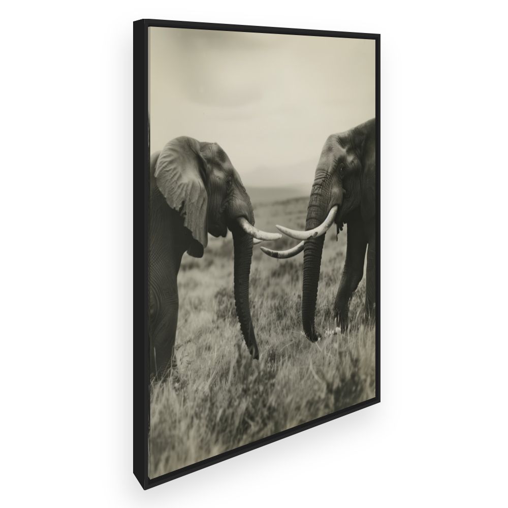 Toile Éléphants majestueux