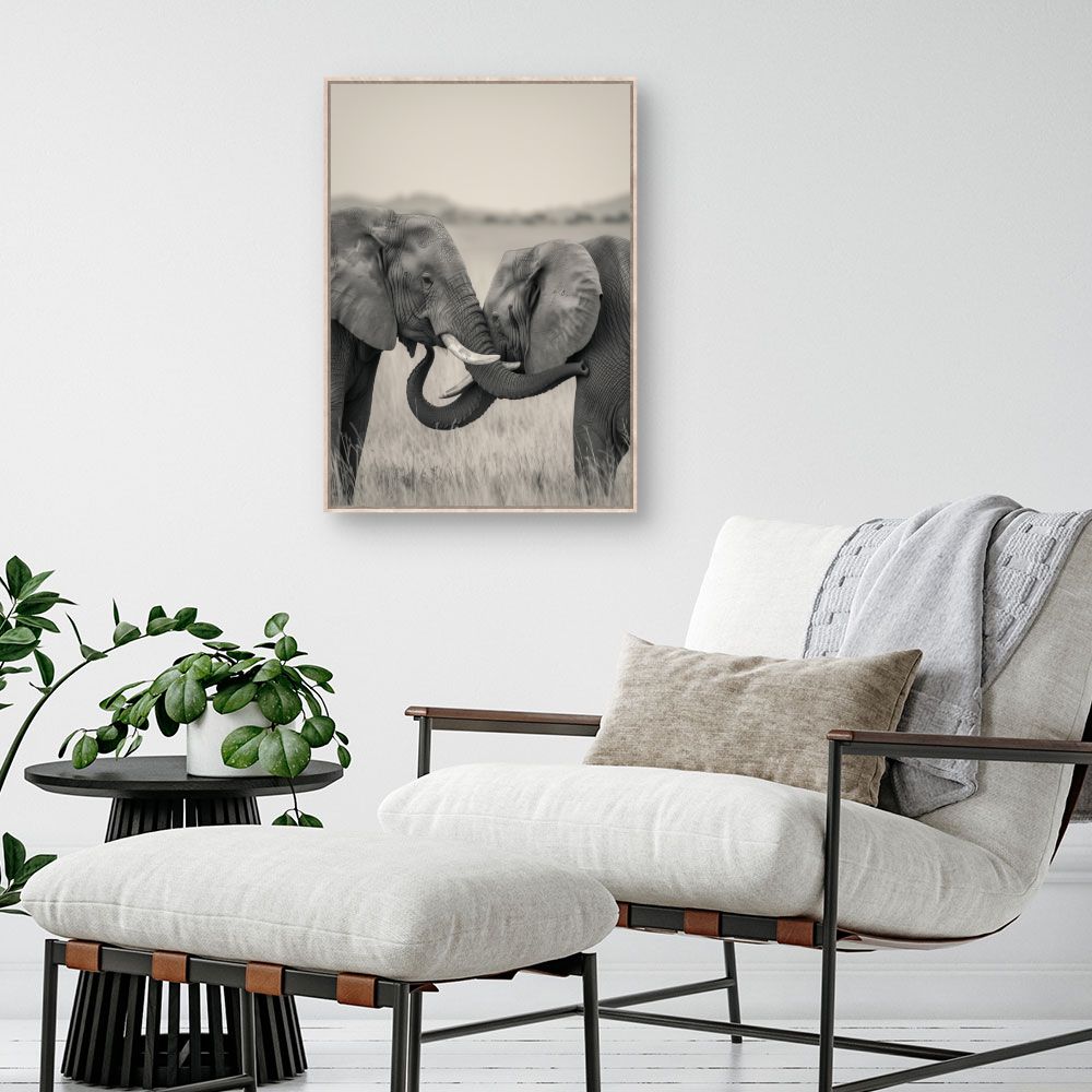 Tableau Éléphants majestueux