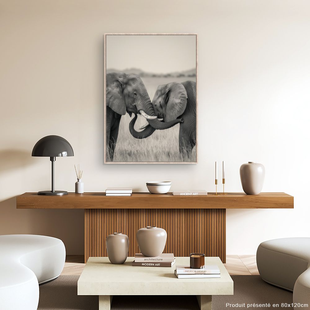 Tableau Éléphants majestueux