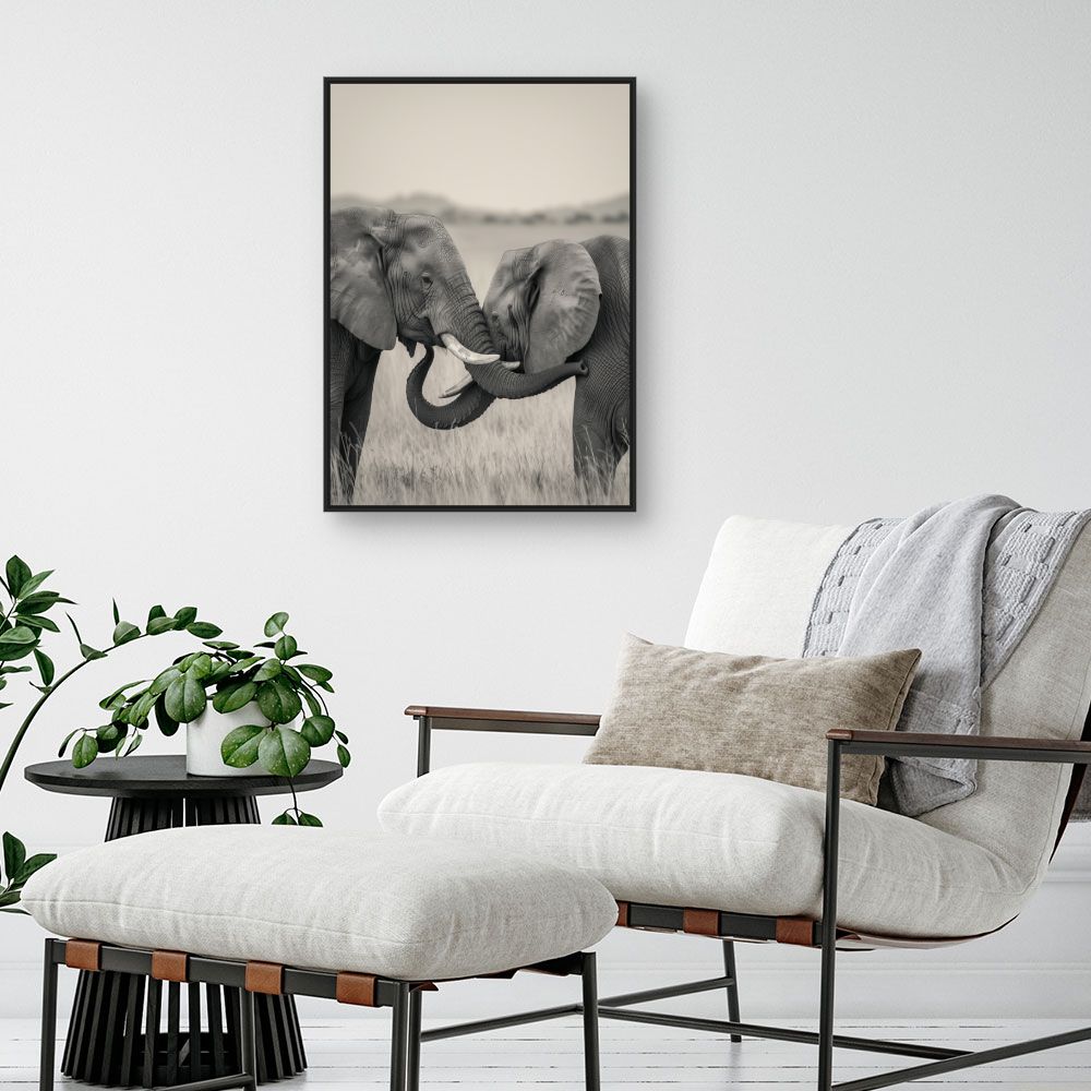 Tableau Éléphants majestueux