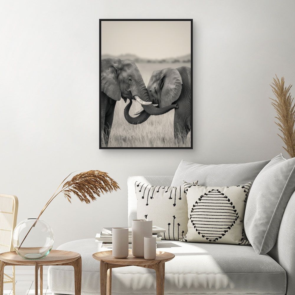 Tableau Éléphants majestueux