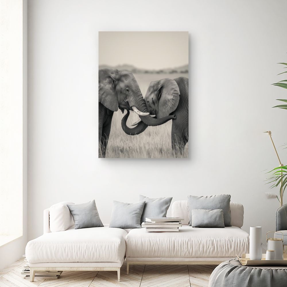 Tableau Éléphants majestueux