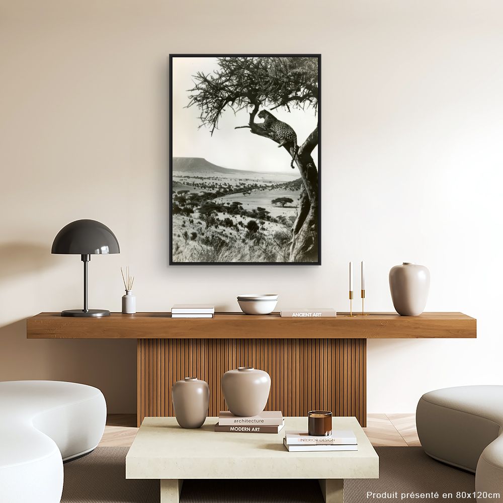 Tableau Léopard en vigie