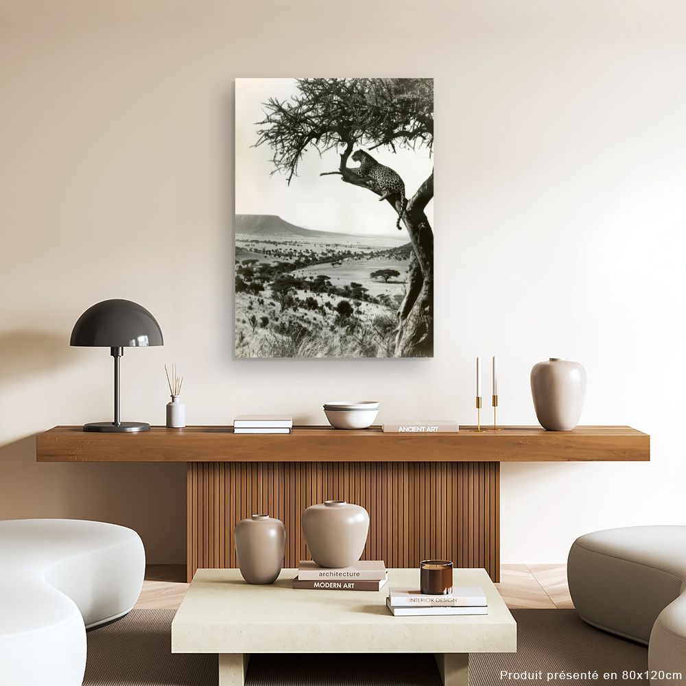 Tableau Léopard en vigie