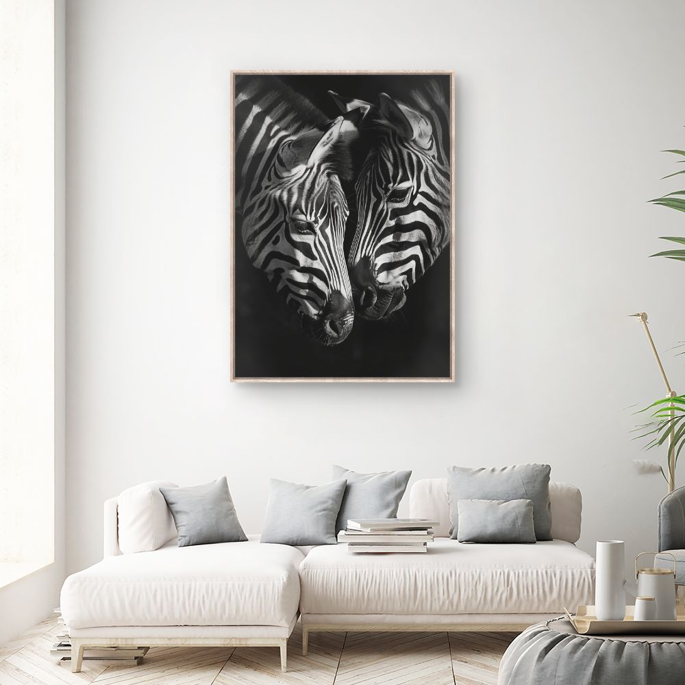 Tableau Zèbres en harmonie