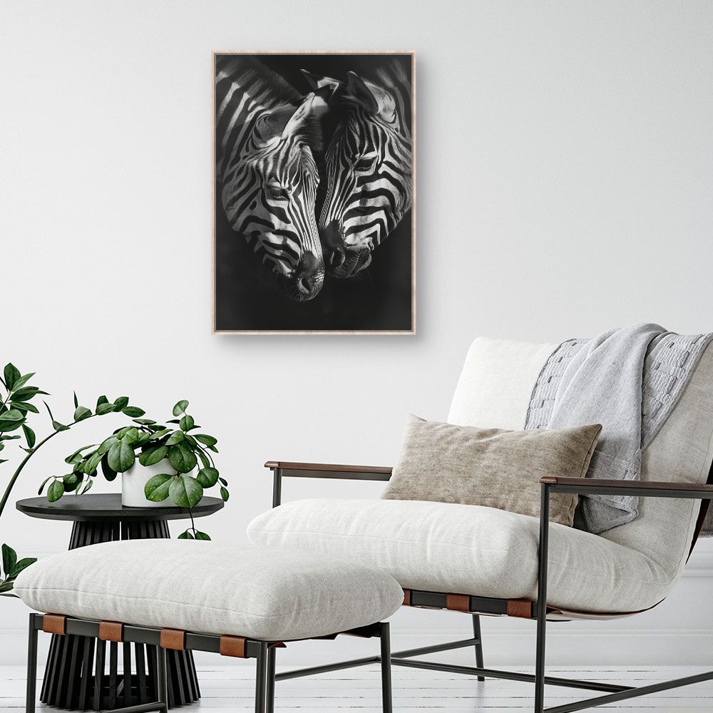 Tableau Zèbres en harmonie