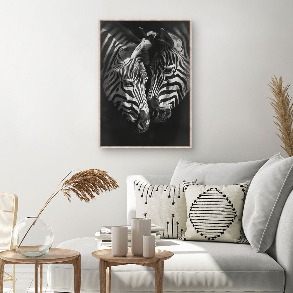 Tableau Zèbres en harmonie