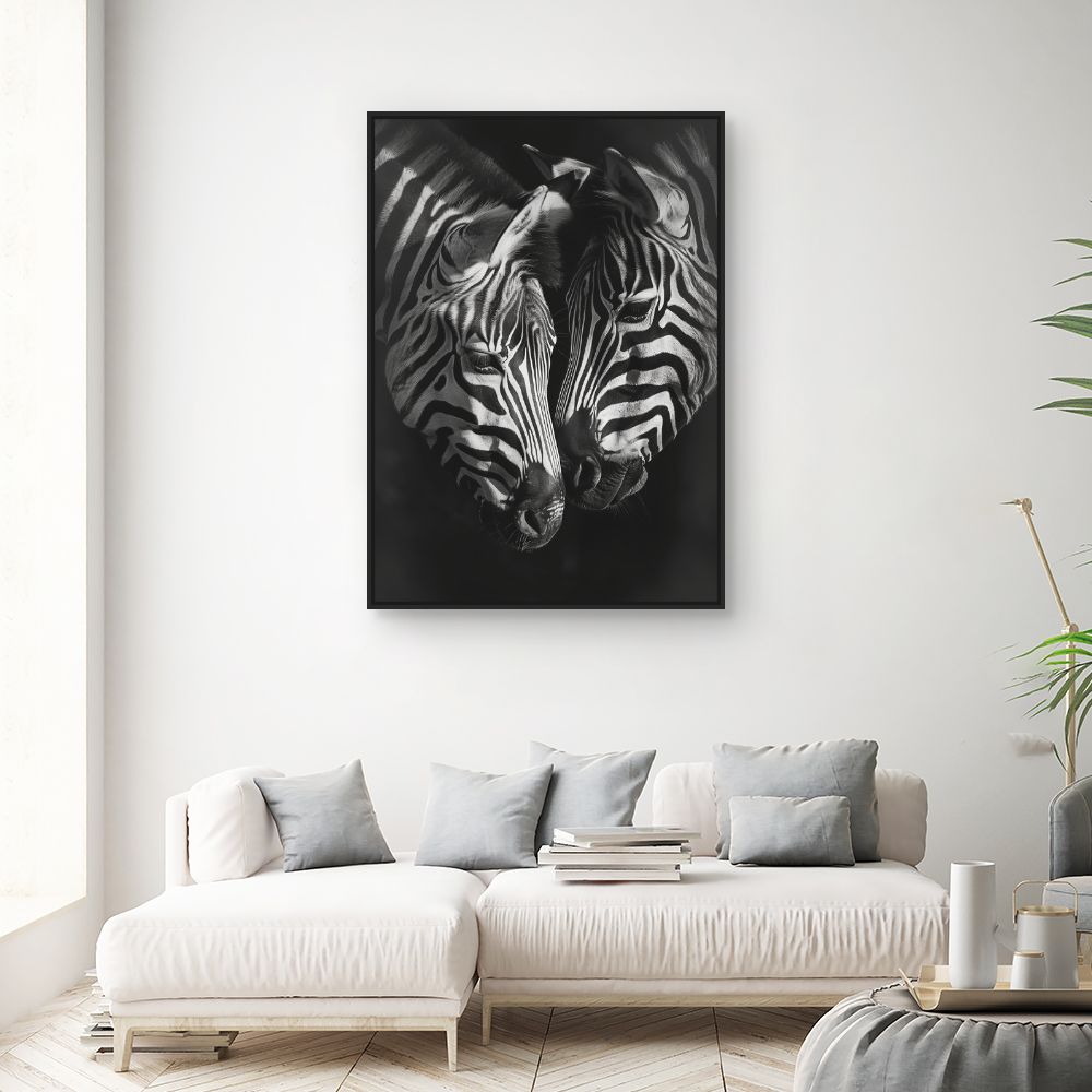 Tableau Zèbres en harmonie