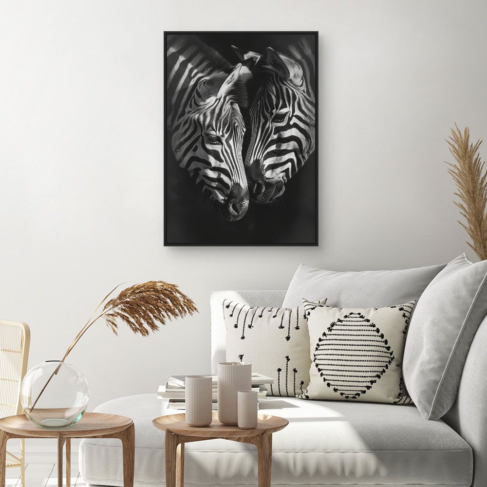 Tableau Zèbres en harmonie