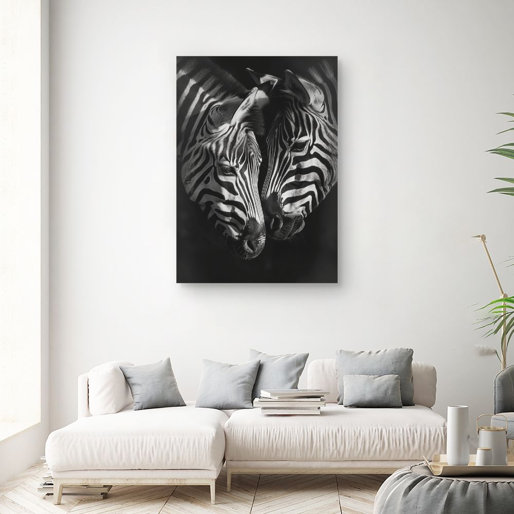 Tableau Zèbres en harmonie