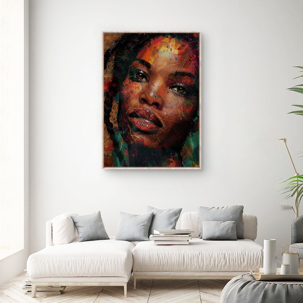 Tableau Portrait vibrant