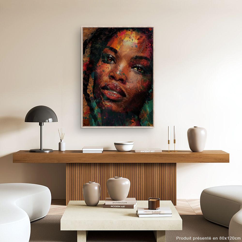 Tableau Portrait vibrant