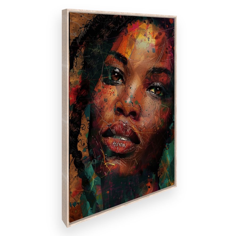 Toile Portrait vibrant