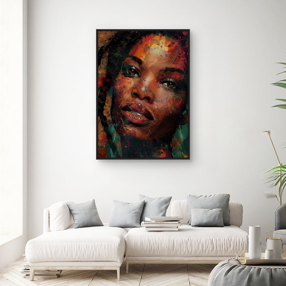 Tableau Portrait vibrant