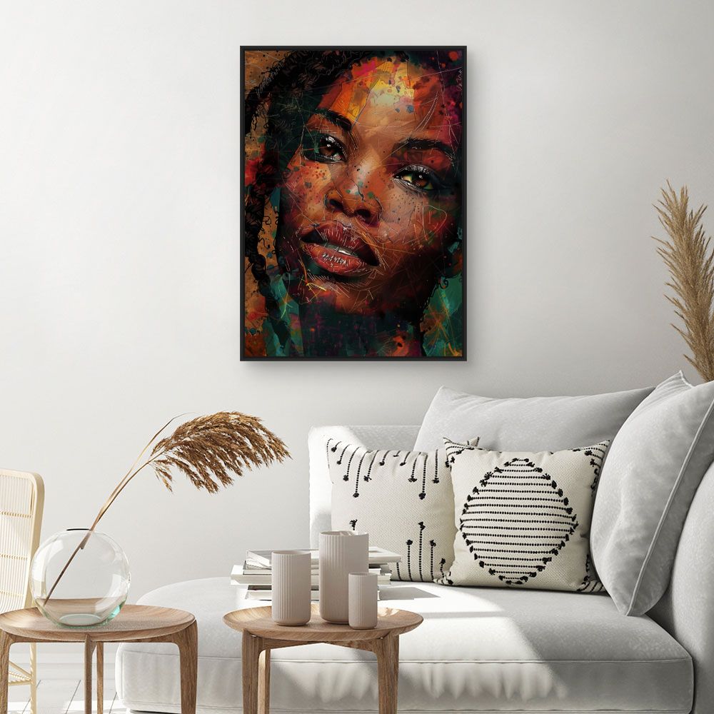 Tableau Portrait vibrant