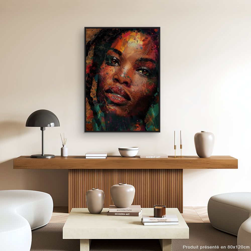 Tableau Portrait vibrant