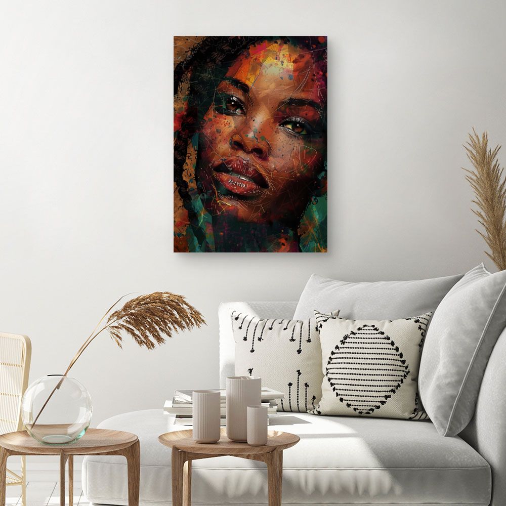 Tableau Portrait vibrant