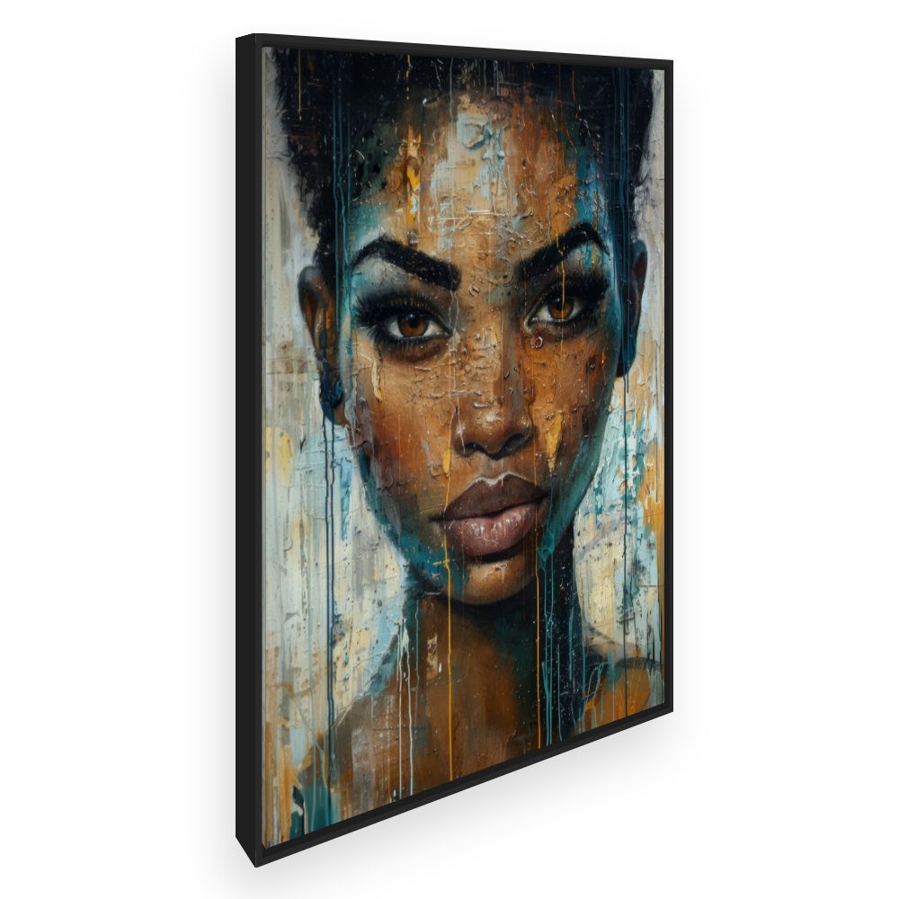 Toile Portrait vibrant