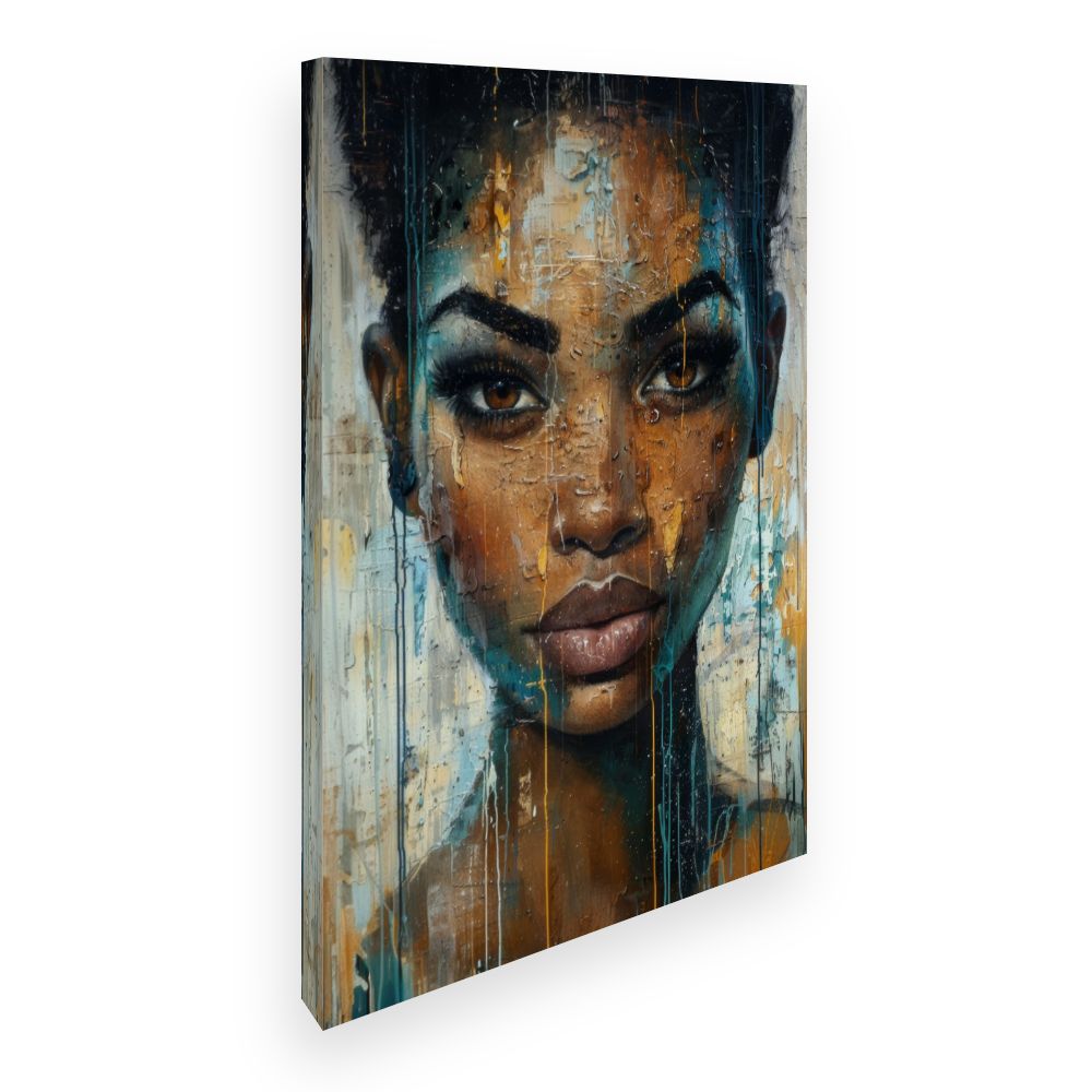 Toile Portrait vibrant