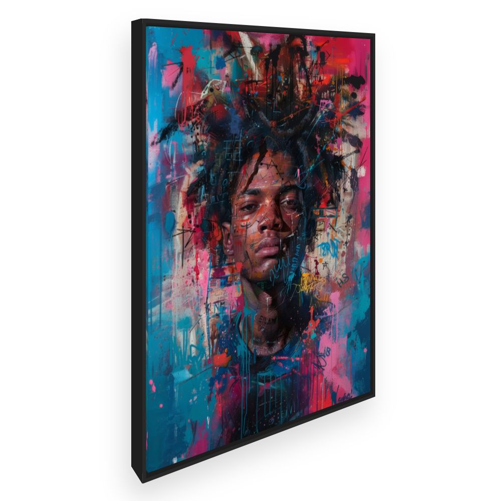 Toile Portrait captivant urbain