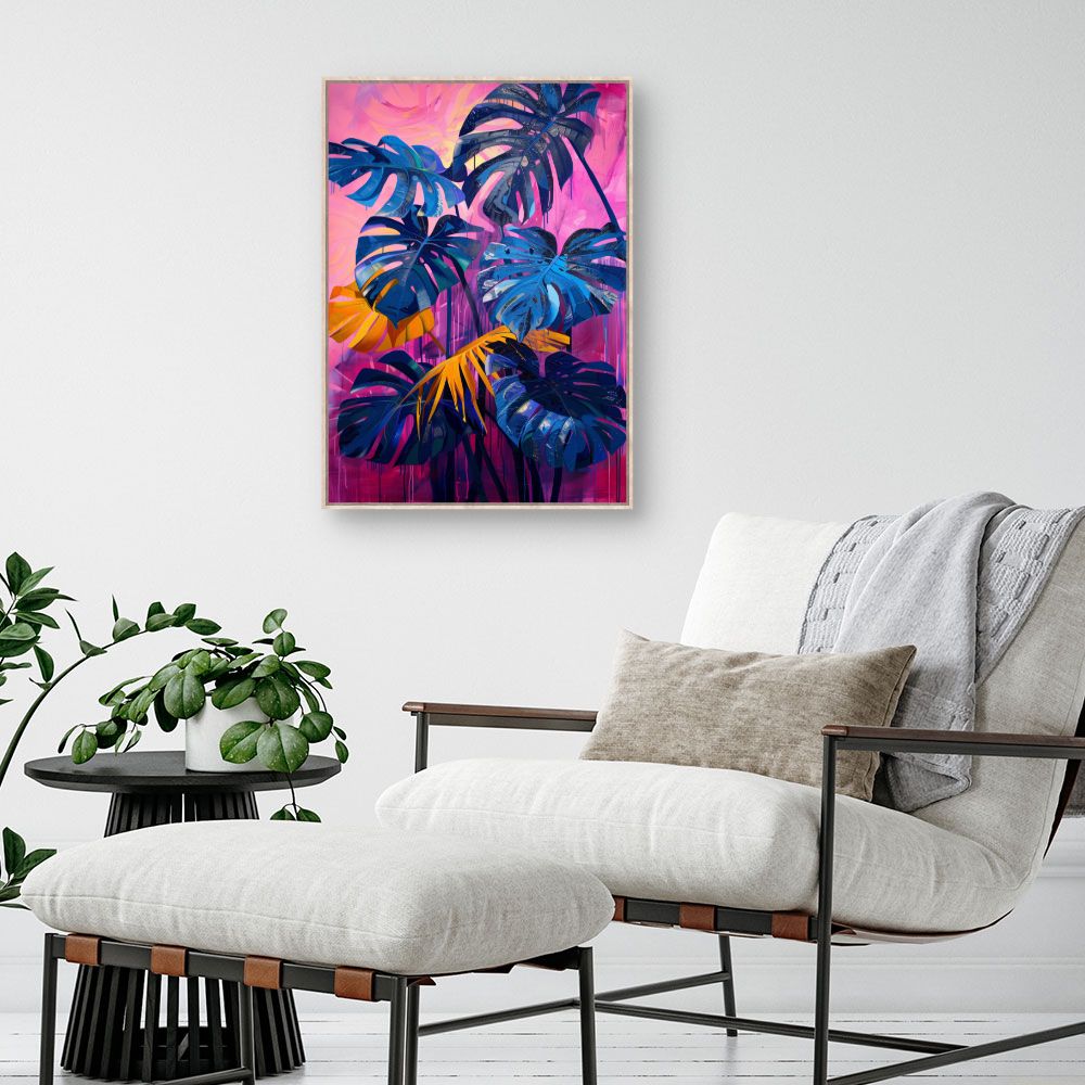 Tableau Feuillage tropical vibrant