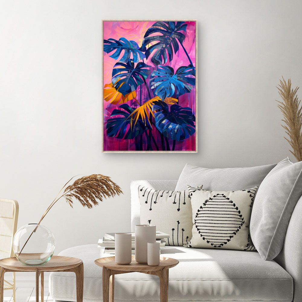 Tableau Feuillage tropical vibrant