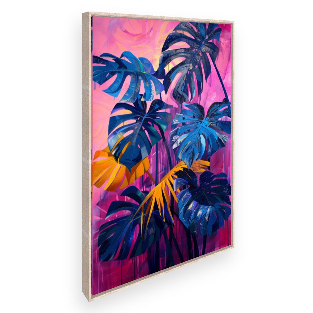 Toile Feuillage tropical vibrant