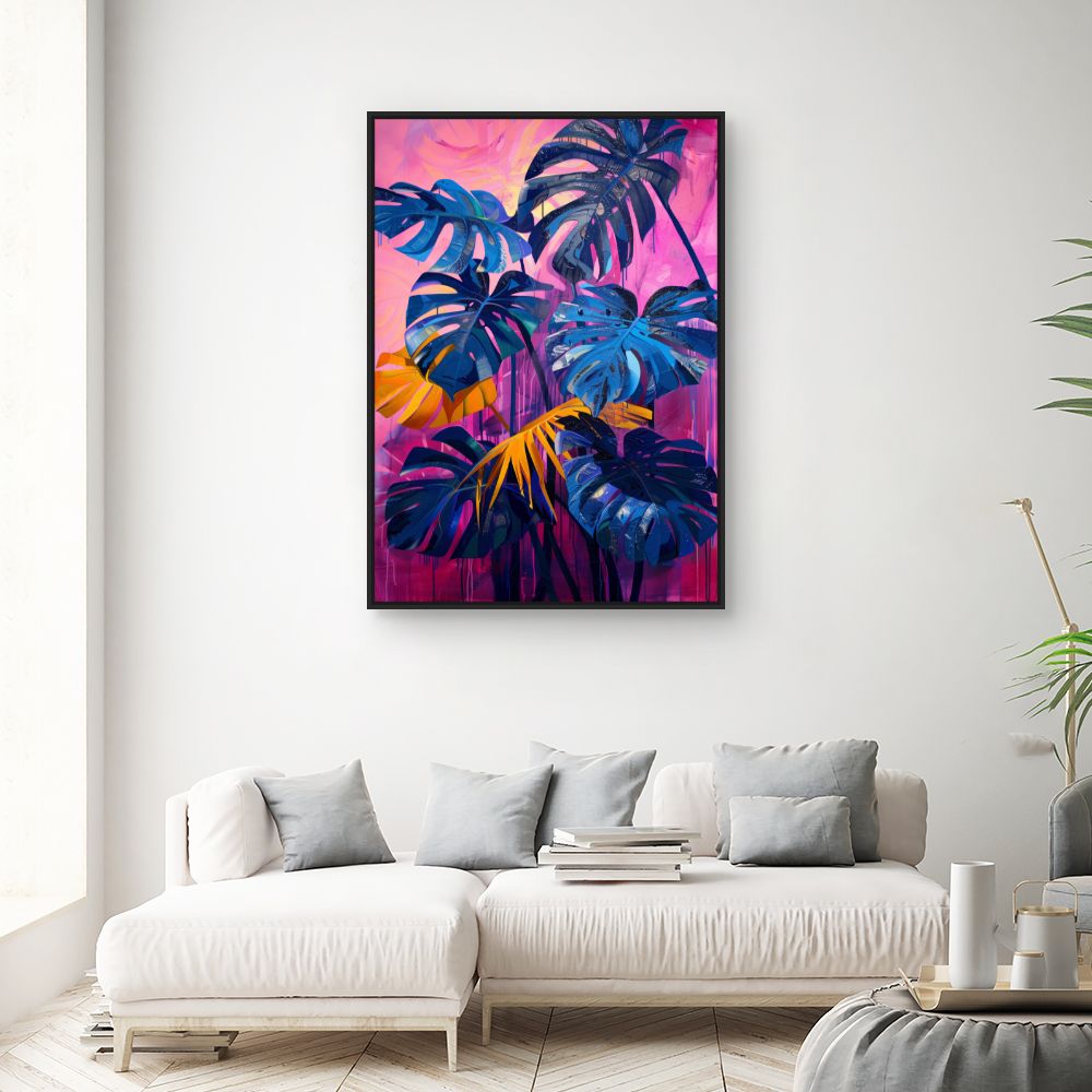 Tableau Feuillage tropical vibrant
