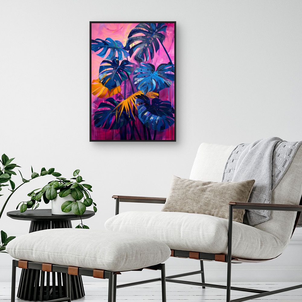 Tableau Feuillage tropical vibrant