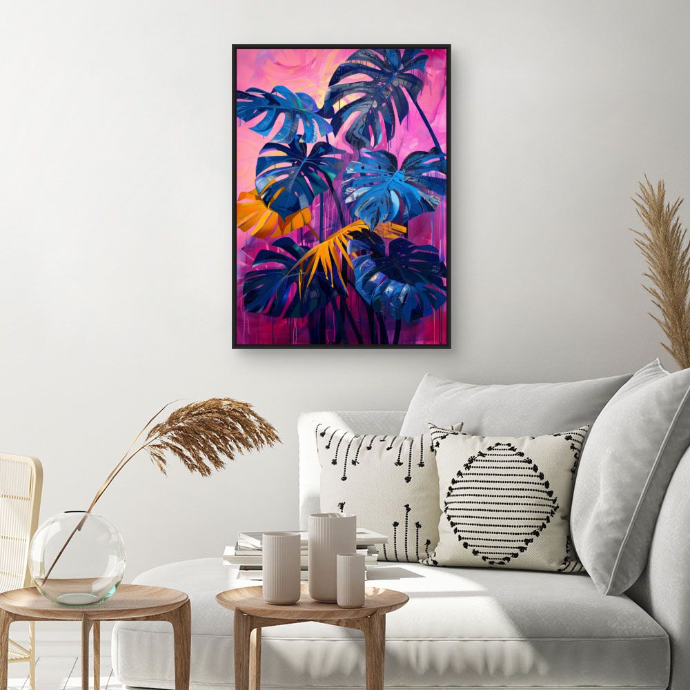 Tableau Feuillage tropical vibrant