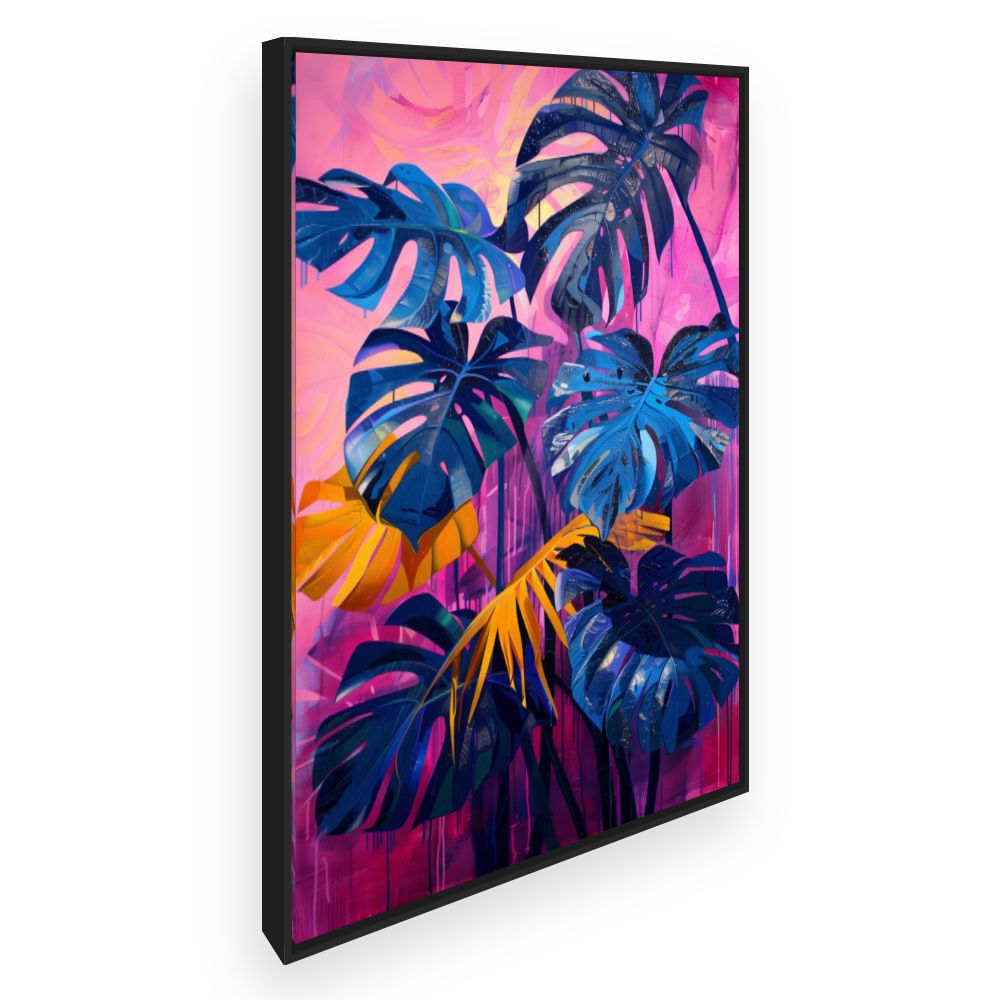 Toile Feuillage tropical vibrant