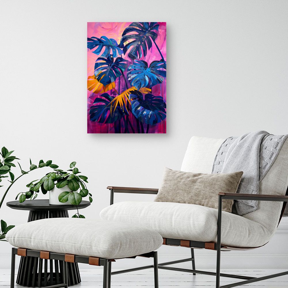 Tableau Feuillage tropical vibrant