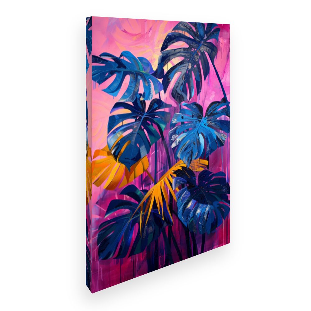 Toile Feuillage tropical vibrant