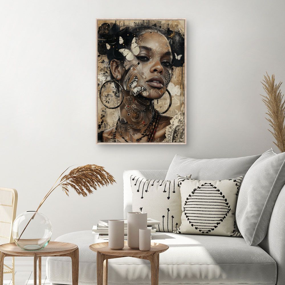 Tableau Beauté papillon ethnique
