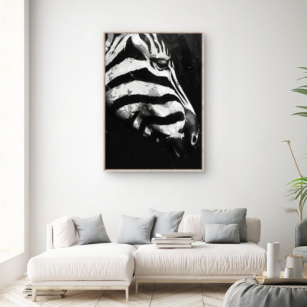 Tableau Zèbre en majesté
