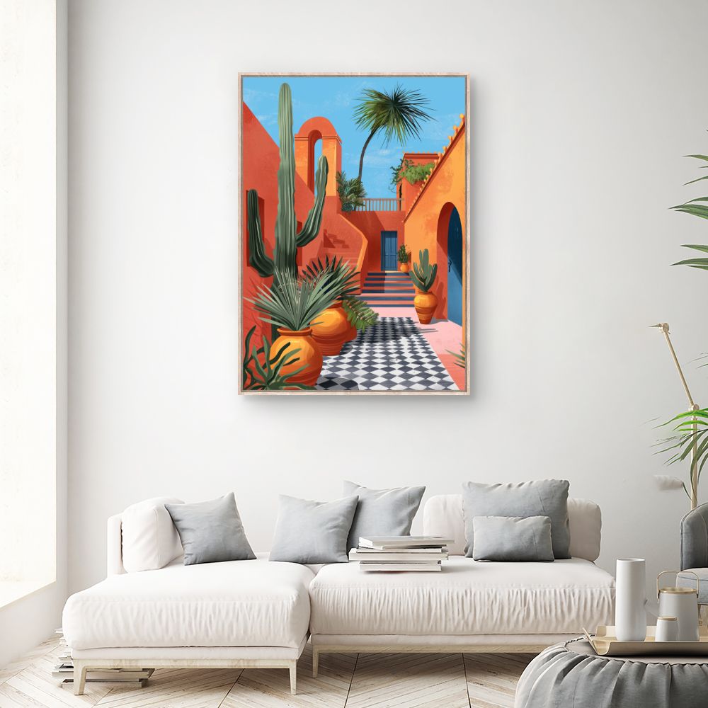 Tableau Oasis méditerranéenne