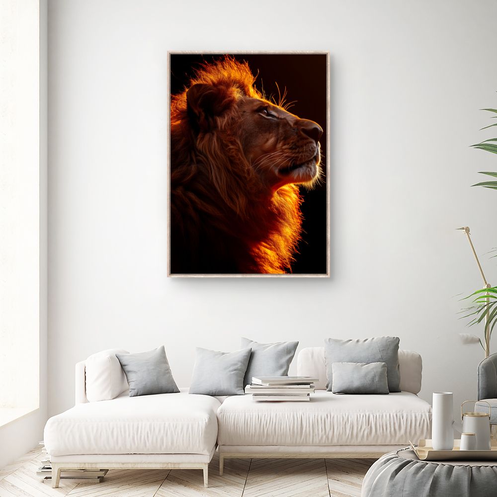 Tableau Lion majestueux