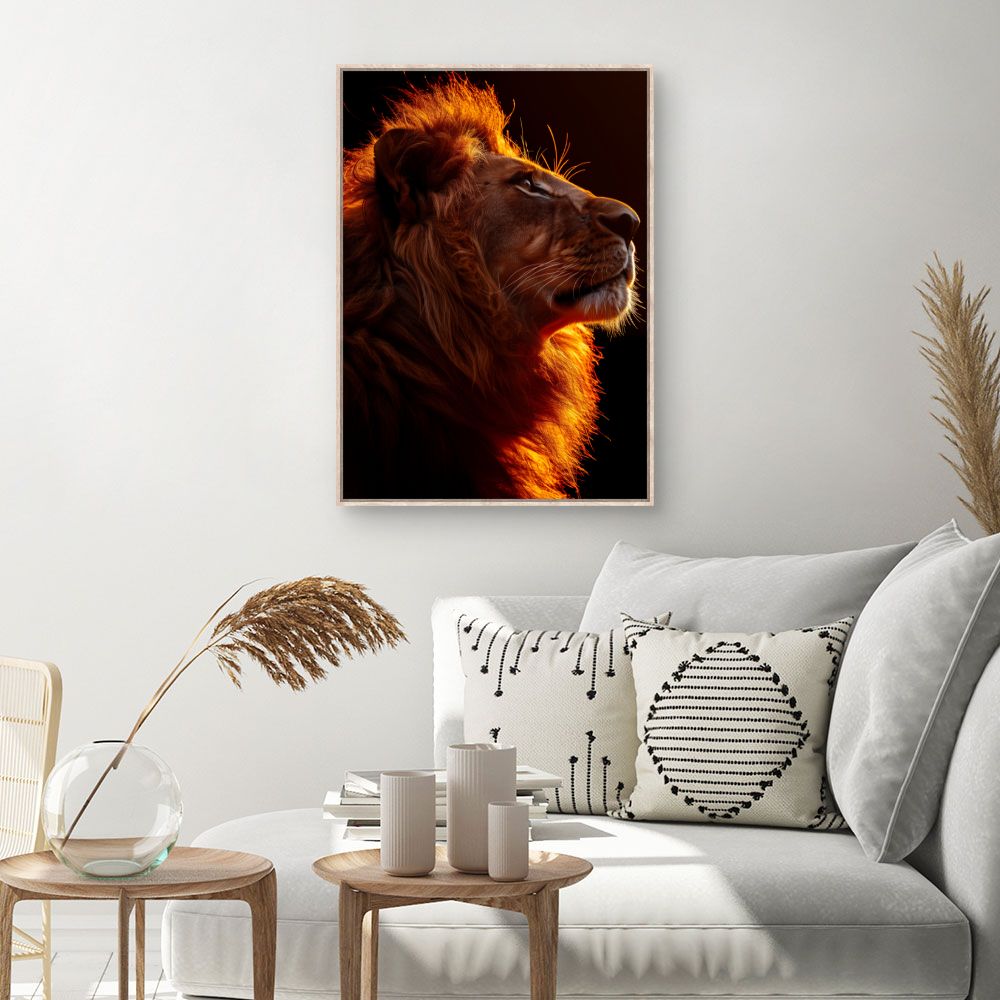 Tableau Lion majestueux