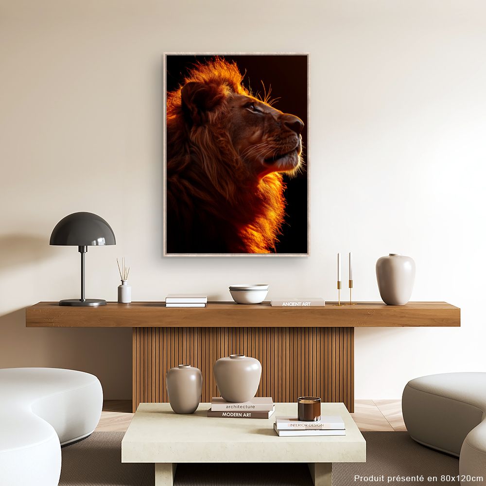 Tableau Lion majestueux