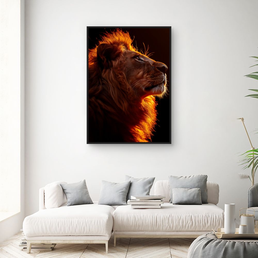 Tableau Lion majestueux