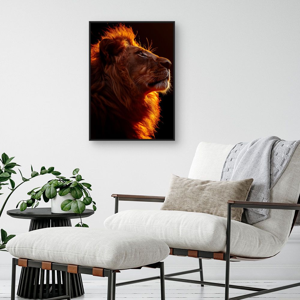 Tableau Lion majestueux