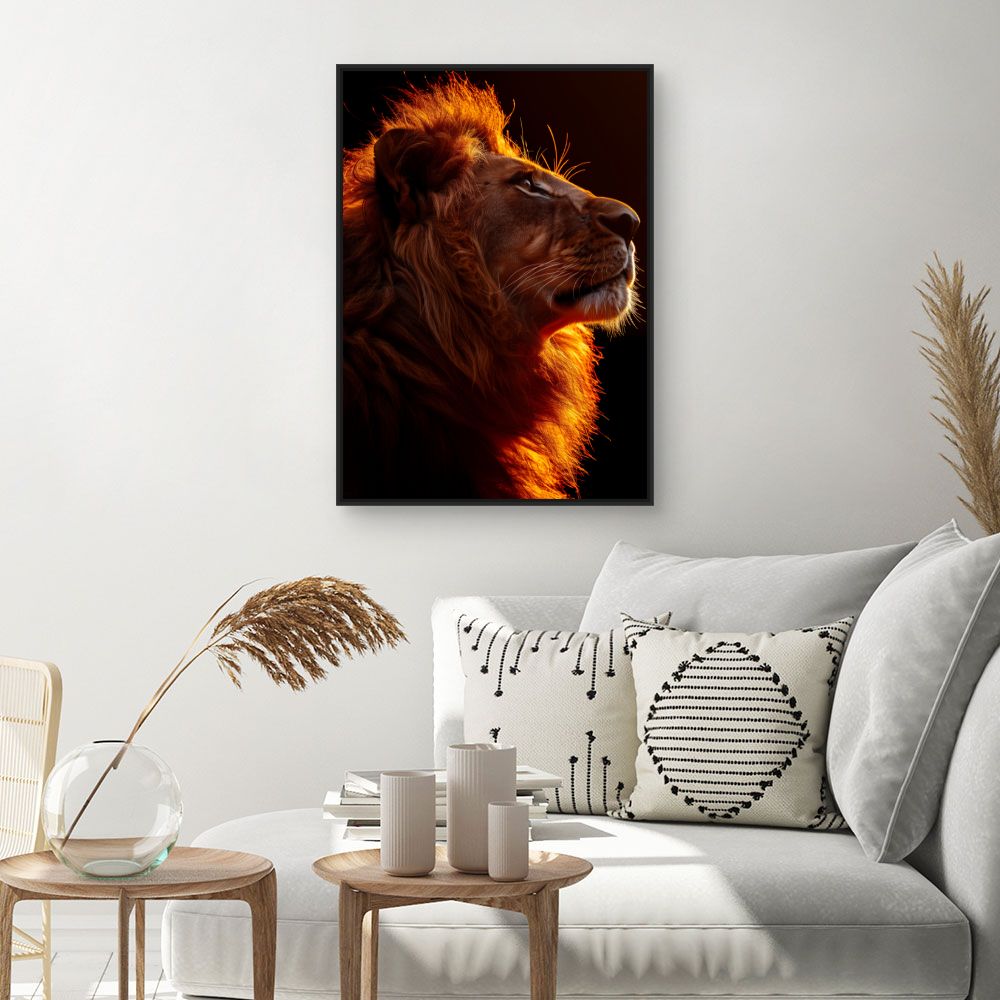 Tableau Lion majestueux