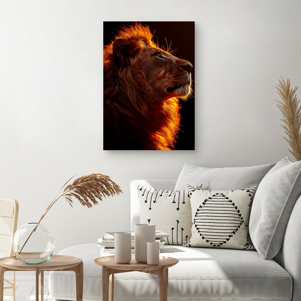 Tableau Lion majestueux